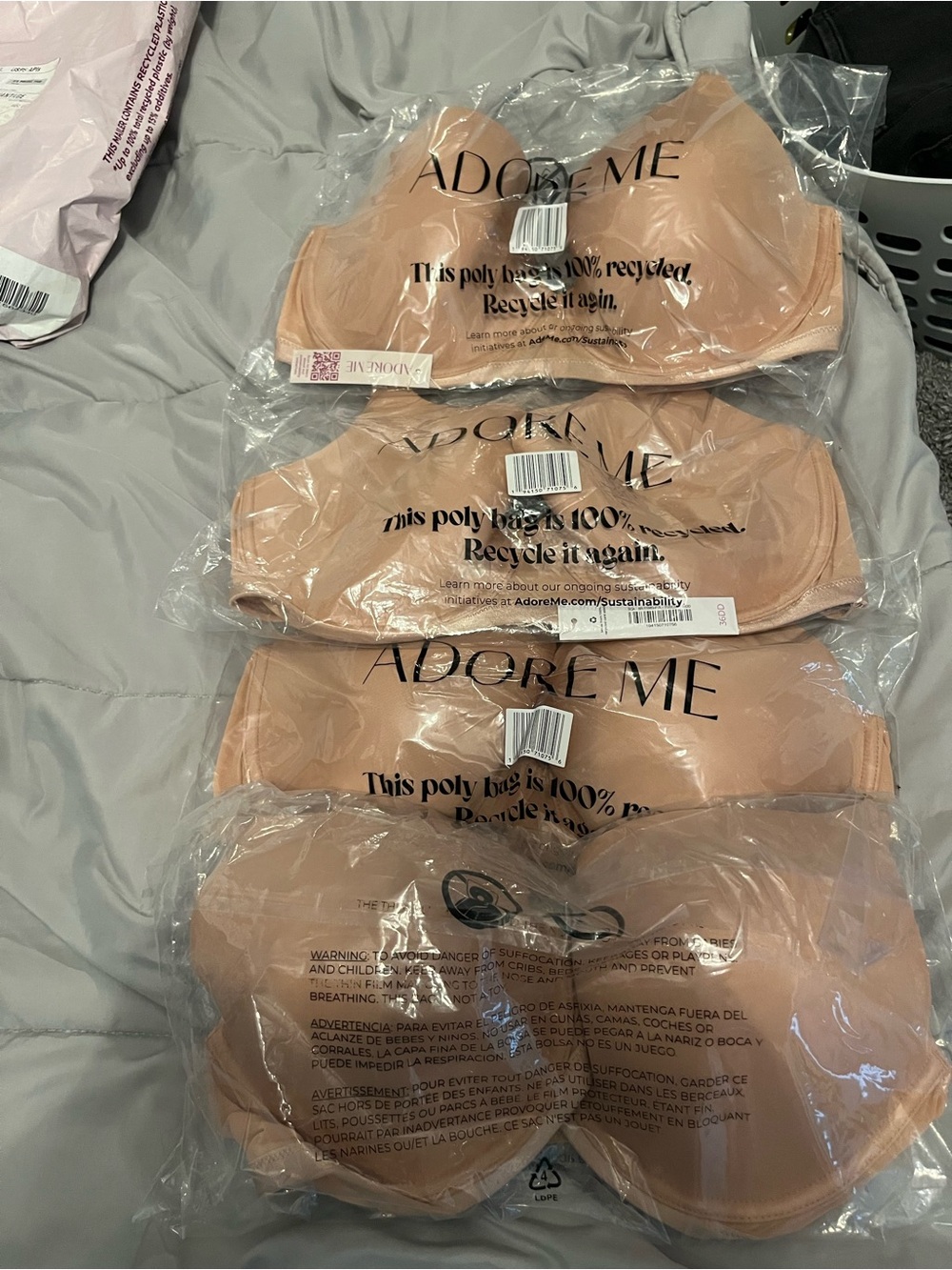 Adore Me Nude Strap Wired Bra - Smooth Everyday Support